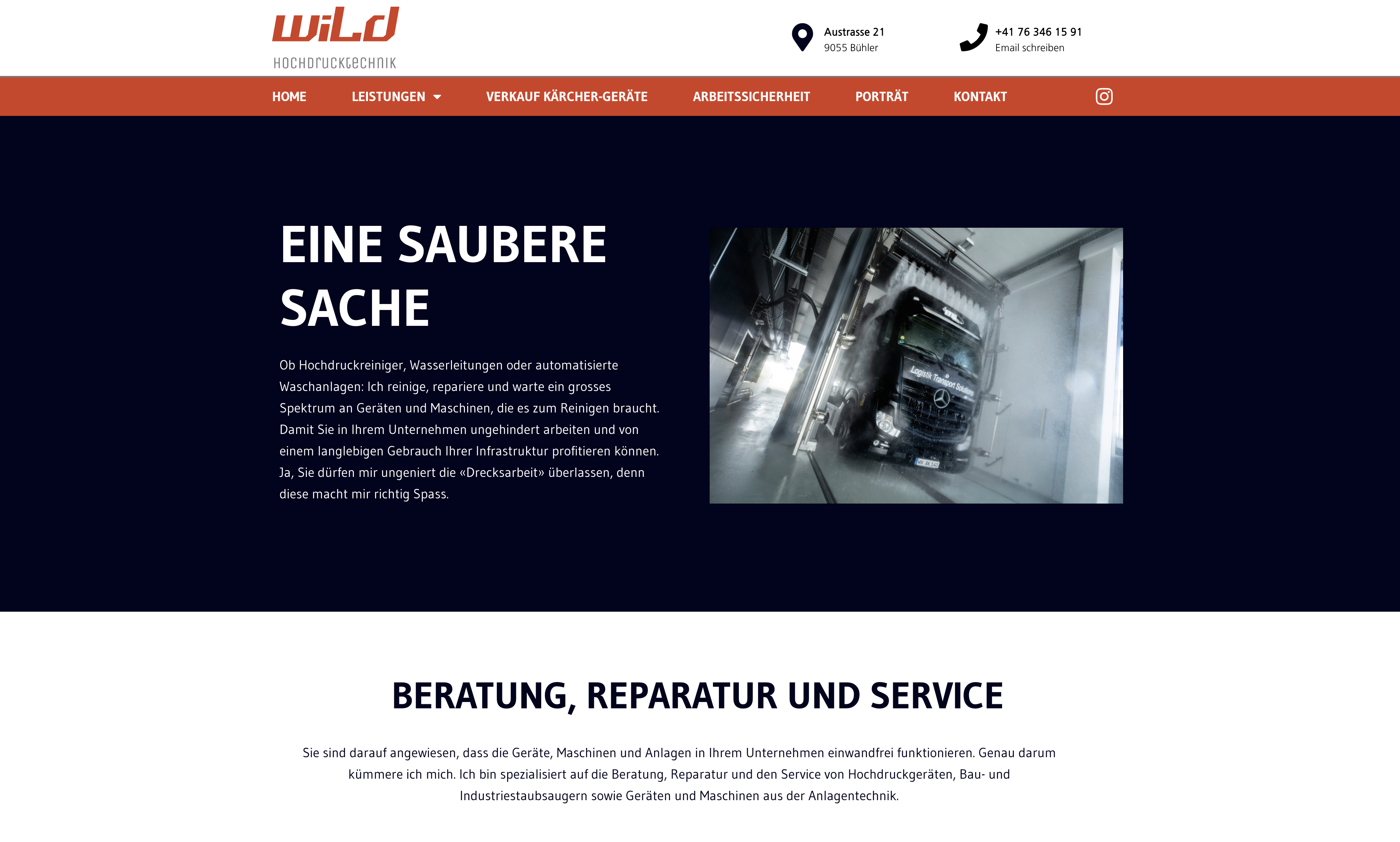 Website Wild Hochdrucktechnik